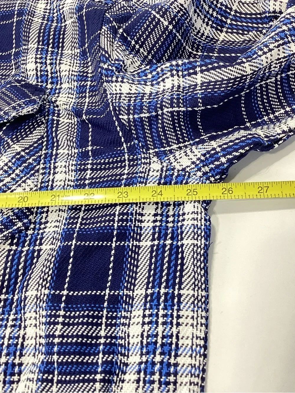 Pacific Trail Men's Blue Plaid Button-Up Shirt Shacket XL NWT Cotton - Picture 6 of 7